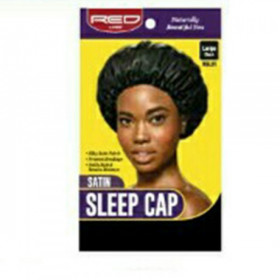 Red by Kiss Satin Sleep Cap Black HSL01 Red by Kiss Satin Sleep Cap Black HSL01